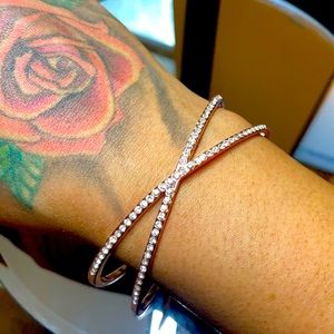 Rose gold bangle bracelet